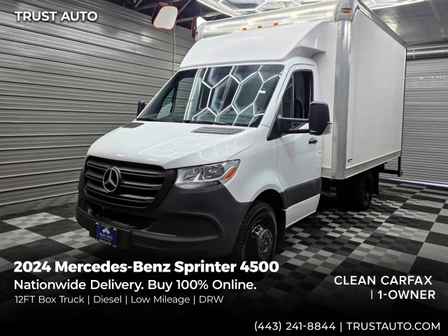 Arctic White 2024 Mercedes-Benz Sprinter Cab Chassis Van Rear-Wheel Drive 9-Speed Automatic