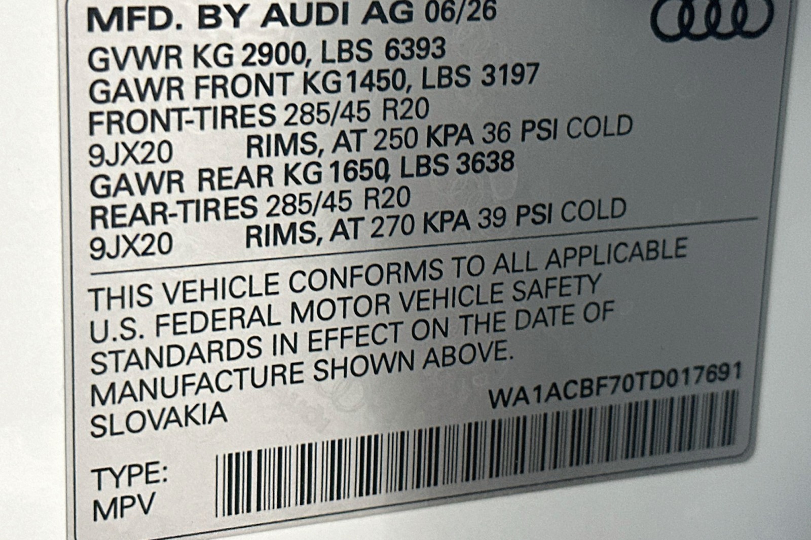 New 2026 Glacier White Metallic Audi Premium image 21