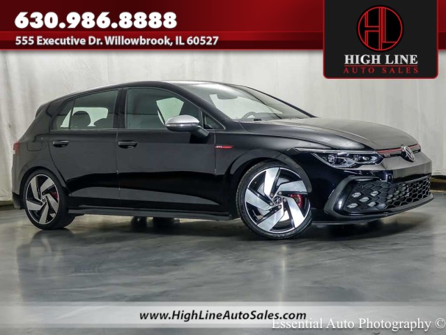 Mythos Black Metallic 2024 Volkswagen Golf GTI Hatchback Front-Wheel Drive Automatic