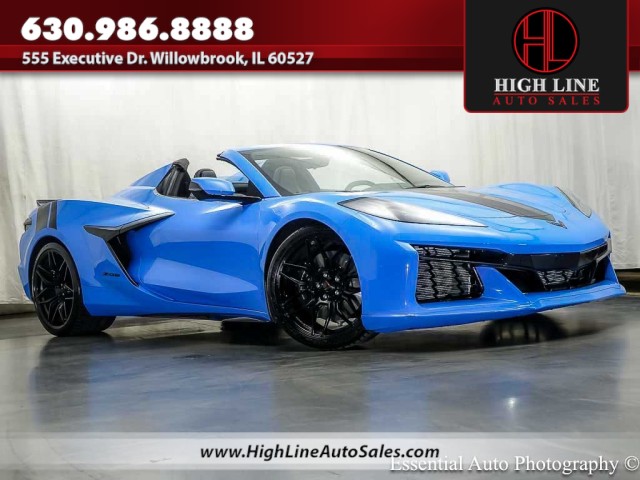 Rapid Blue 2025 Chevrolet Corvette Convertible Rear-Wheel Drive Automatic