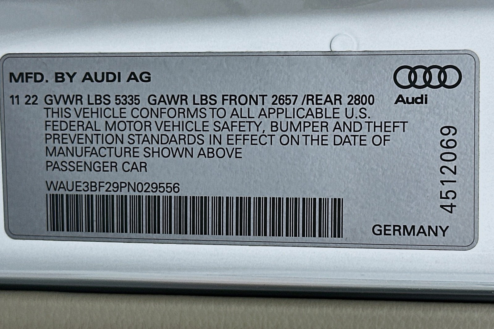 Used 2023 Glacier White Metallic Audi Premium Plus image 24