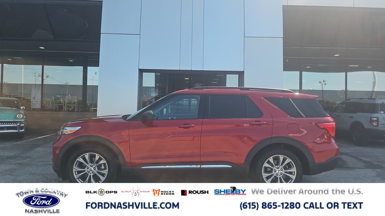 Rapid Red Metallic Tinted Clearcoat 2021 Ford Explorer SUV / Crossover Rear-Wheel Drive Automatic