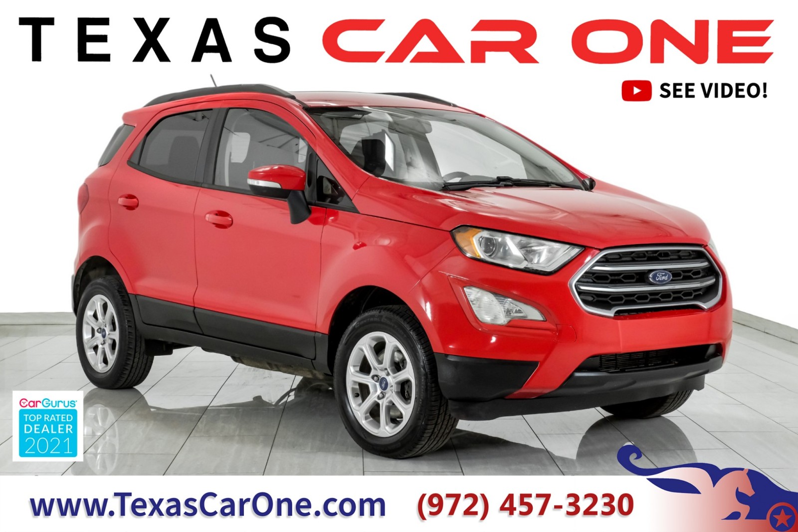 2018 Ford EcoSport SE 4WD AUTOMATIC SUNROOF HEATED SEATS REAR CAMERA  1