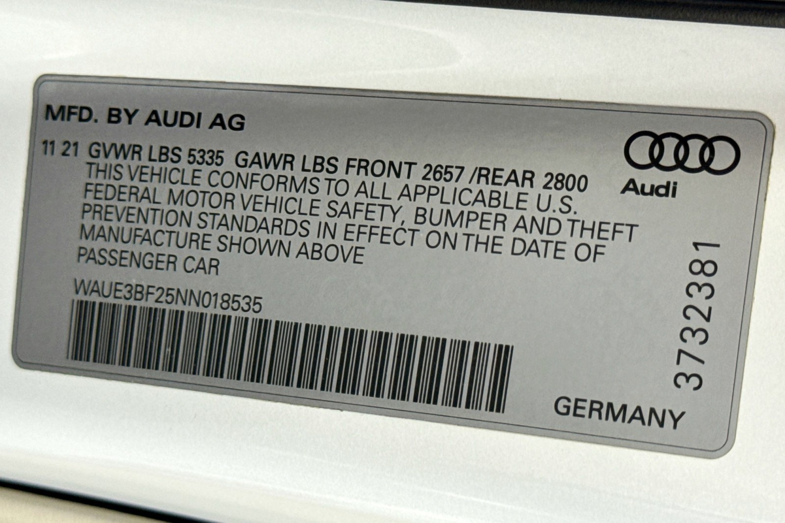 Used 2022 Glacier White Metallic Audi Premium Plus image 31