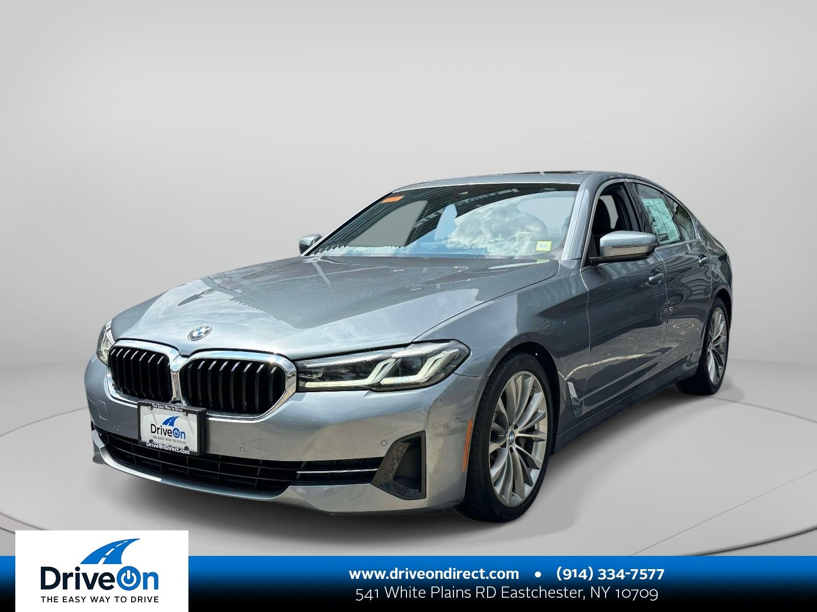 Gray 2021 BMW 5 Series Sedan All-Wheel Drive Automatic