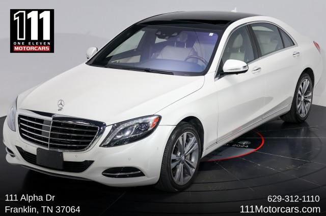 designo Diamond White 2015 Mercedes-Benz S-Class S 550 Sedan Rear-Wheel Drive Automatic