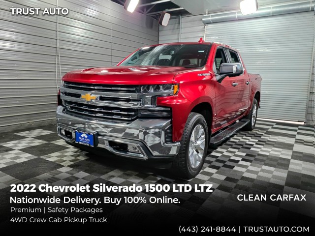 Cherry Red Tintcoat 2022 Chevrolet Silverado 1500 Pickup Truck Four-Wheel Drive 10-Speed Automatic
