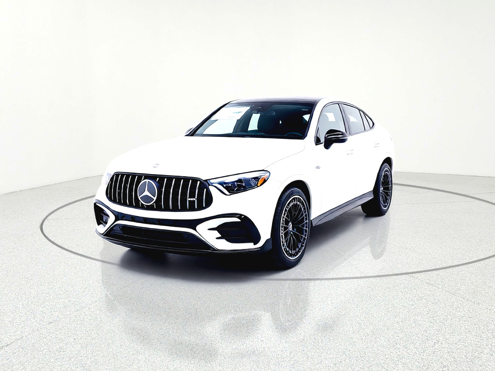 New 2026 MANUFAKTUR Moonlight White Metallic Mercedes-Benz AMG® GLC 43 4MATIC Coupe image 2