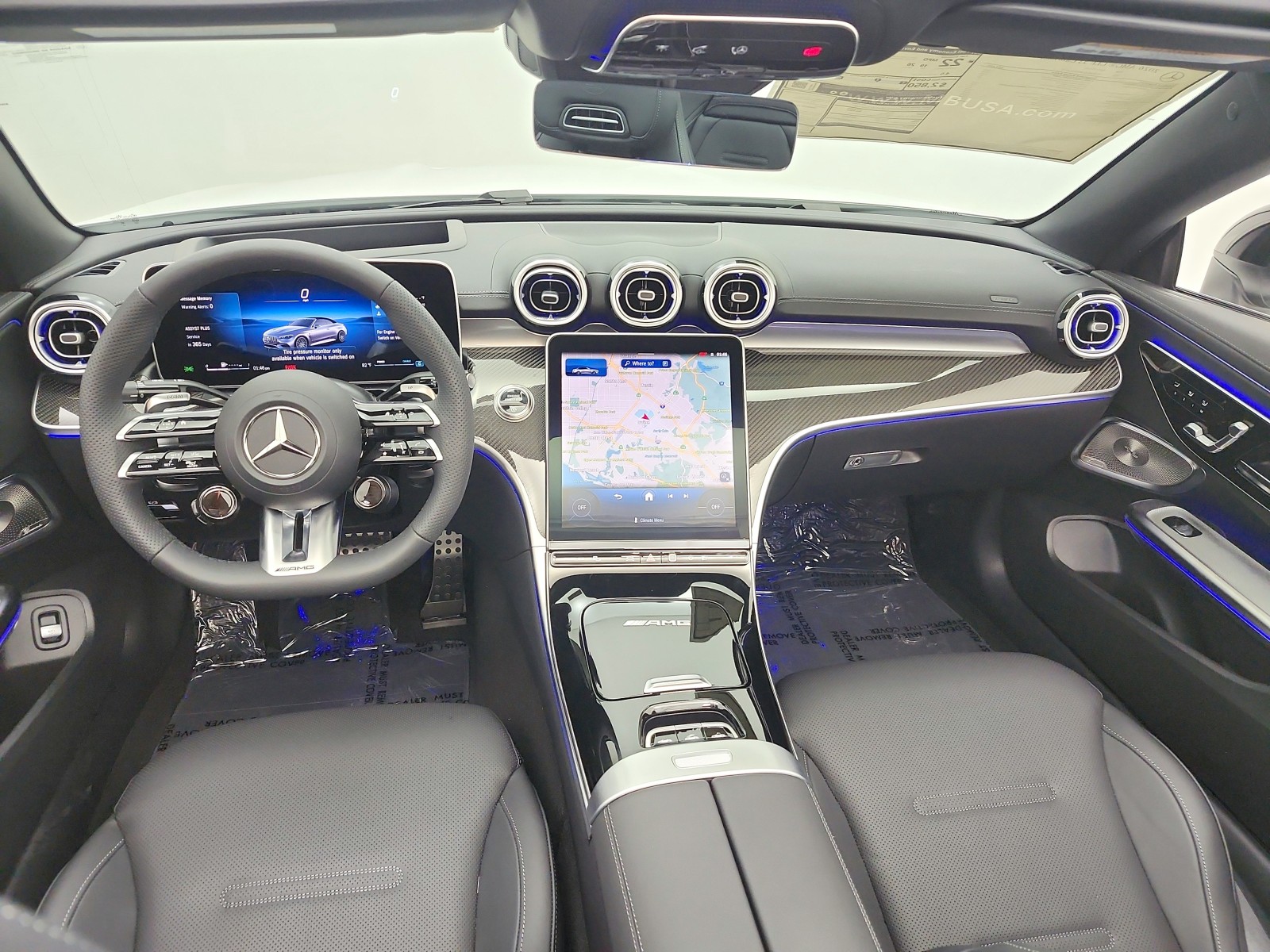 New 2026 MANUFAKTUR Moonlight White Metallic Mercedes-Benz AMG® CLE 53 4MATIC+ Cabriolet image 15