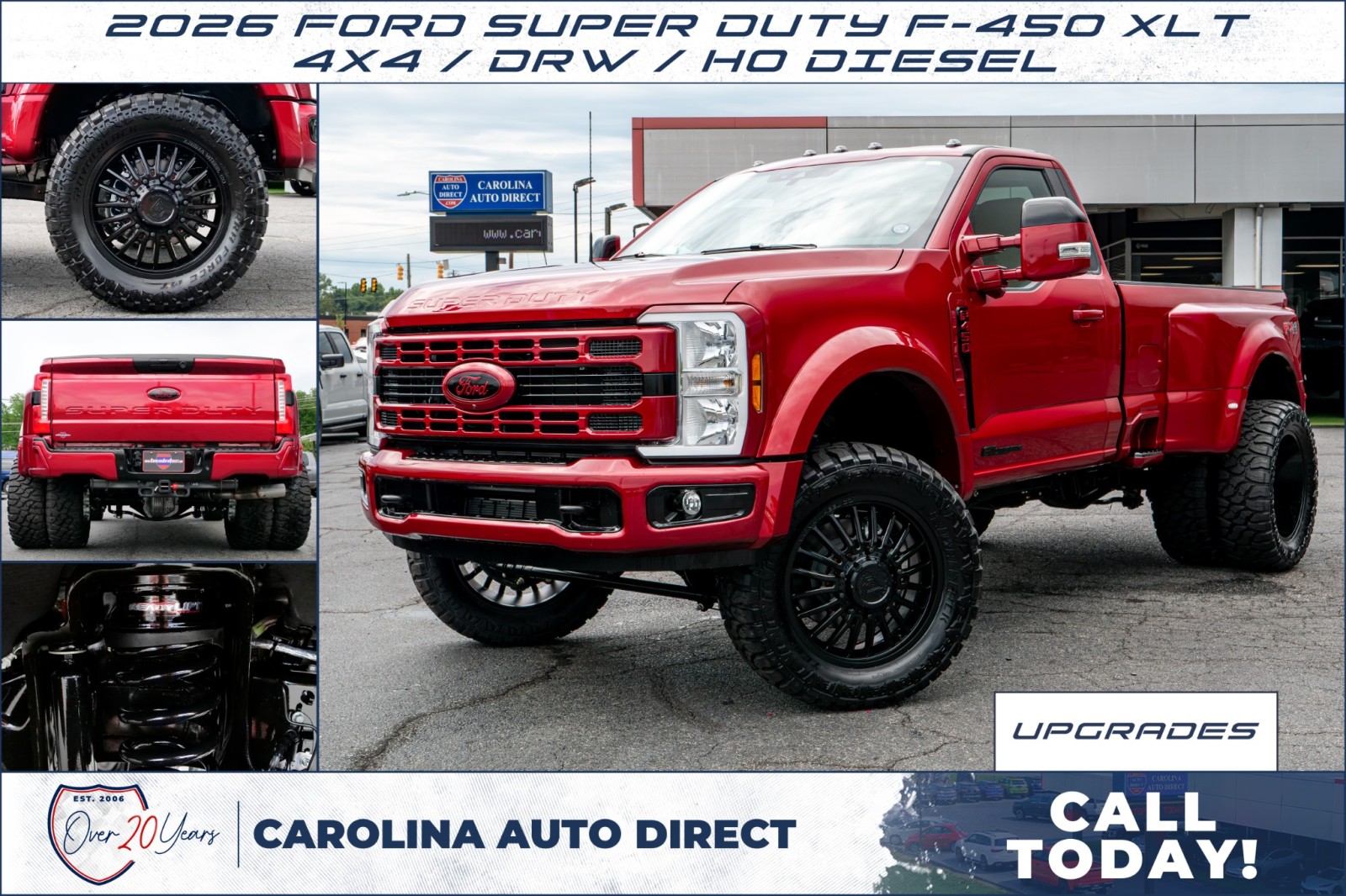 Race Red 2026 Ford F-450 Super Duty Pickup Truck Four-Wheel Drive Automatic