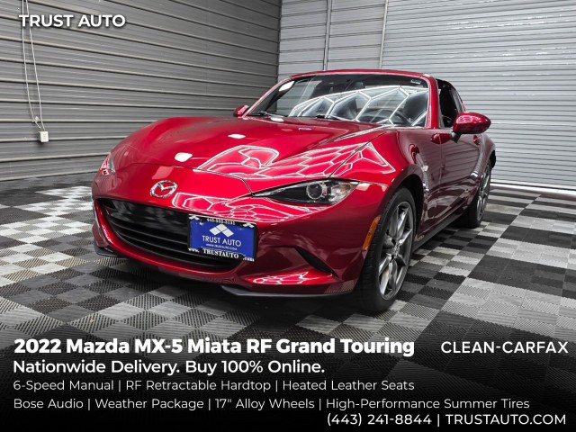 Soul Red Crystal Metallic 2022 Mazda MX-5 Miata Convertible Rear-Wheel Drive 6-Speed Manual