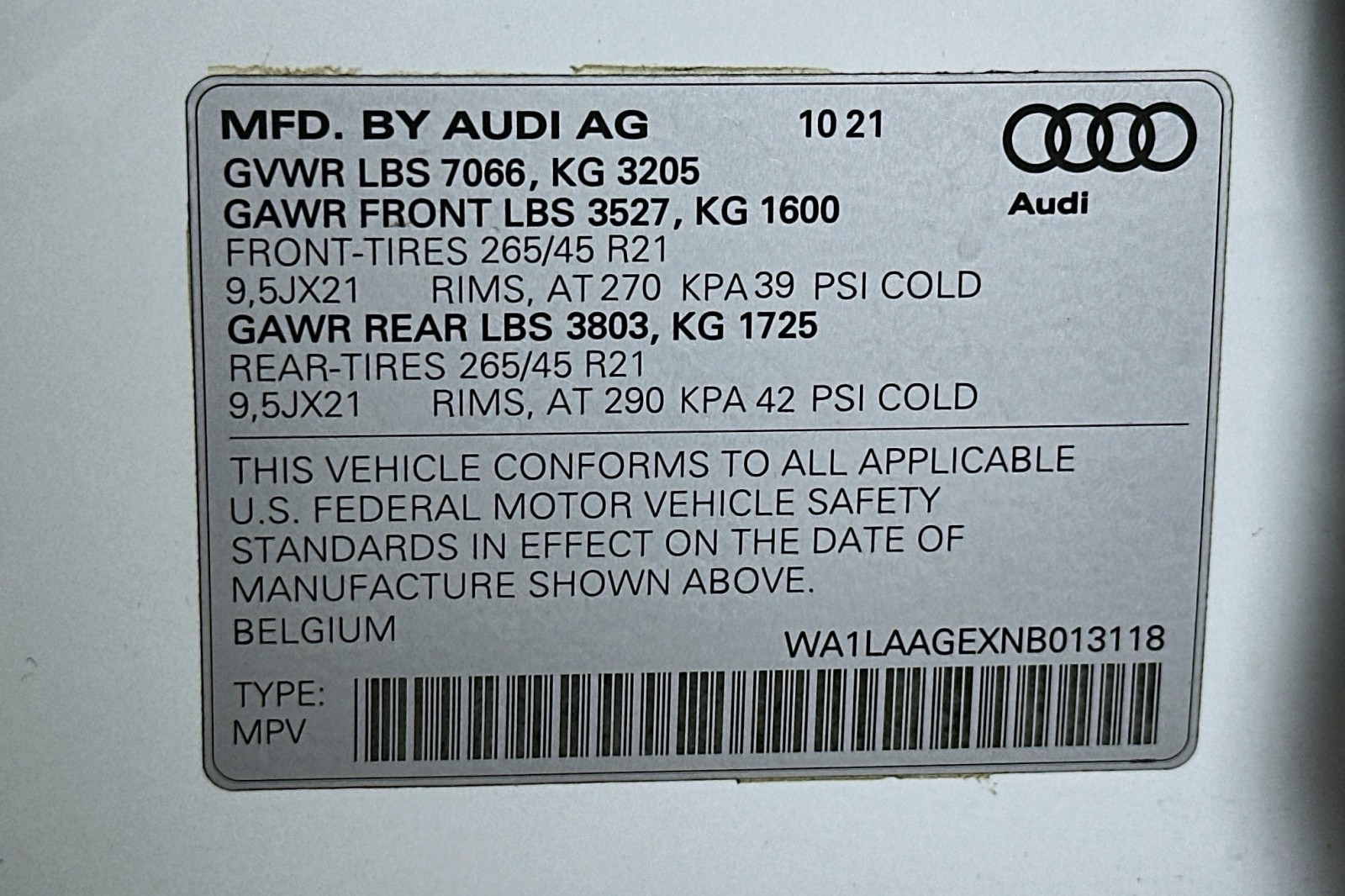 Used 2022 Glacier White Metallic Audi Premium Plus image 24