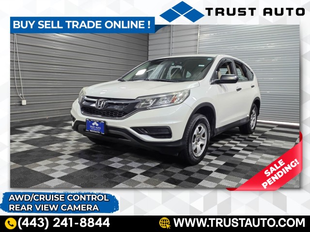 White Diamond Pearl 2016 Honda CR-V LX AWD SUV / Crossover All-Wheel Drive Continuously Variable Transmission