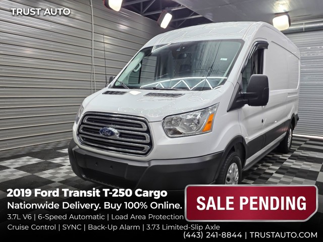 Oxford White 2019 Ford Transit Cargo Van Rear-Wheel Drive 6-Speed Automatic
