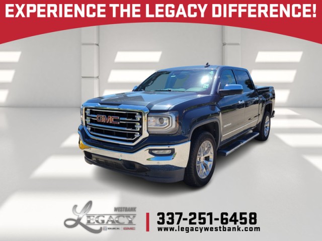 Stone Blue Metallic 2017 GMC Sierra 1500 SLT Crew Cab Pickup Truck 4X2 Automatic