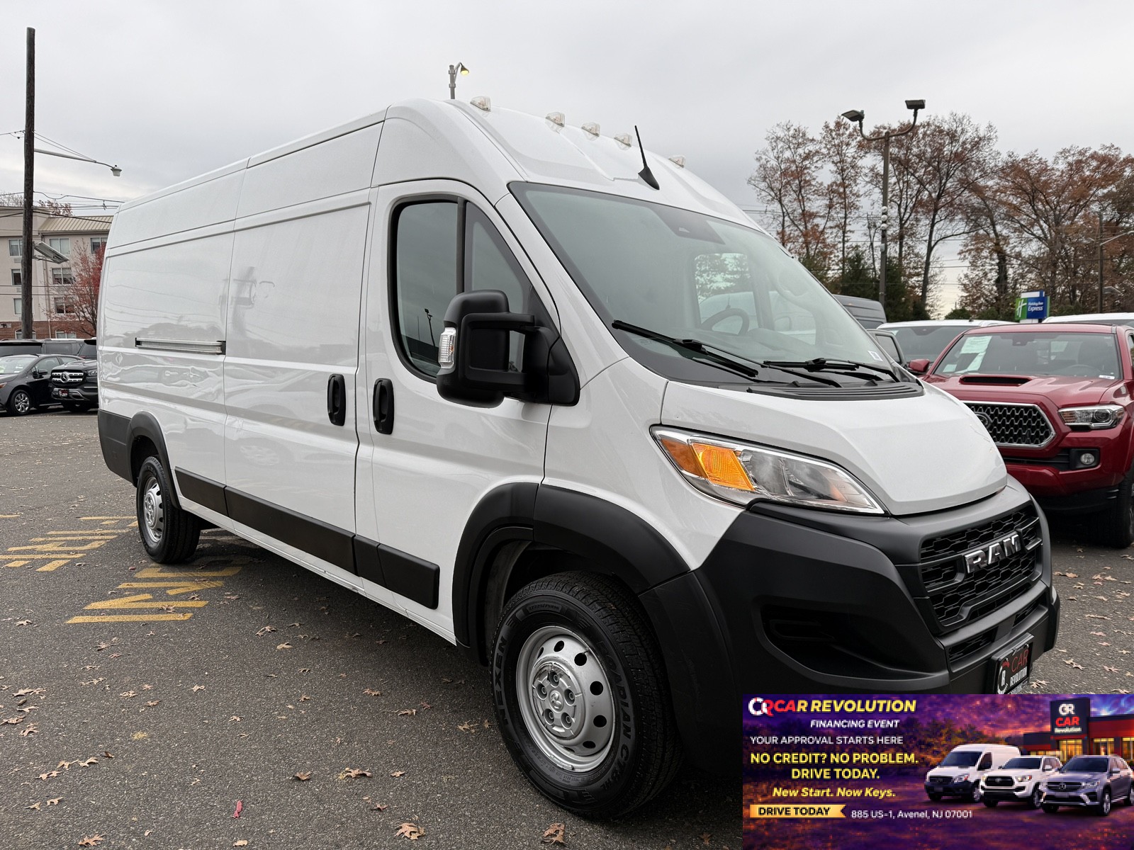 Bright White Clearcoat 2023 RAM ProMaster 3500 159 High Roof Extended Cargo Van FWD Van Front-Wheel Drive Automatic