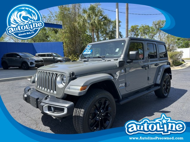 Sting-Gray Clearcoat 2021 Jeep Wrangler 4xe Sahara 4WD SUV / Crossover Four-Wheel Drive Automatic