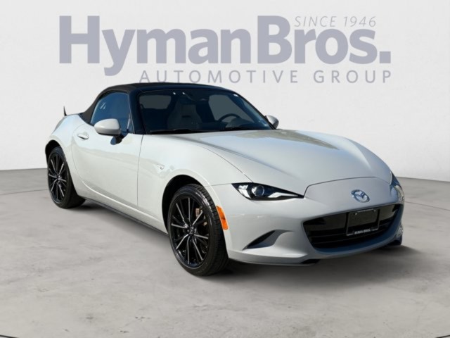 Aero Gray 2024 Mazda MX-5 Miata Convertible Rear-Wheel Drive Automatic