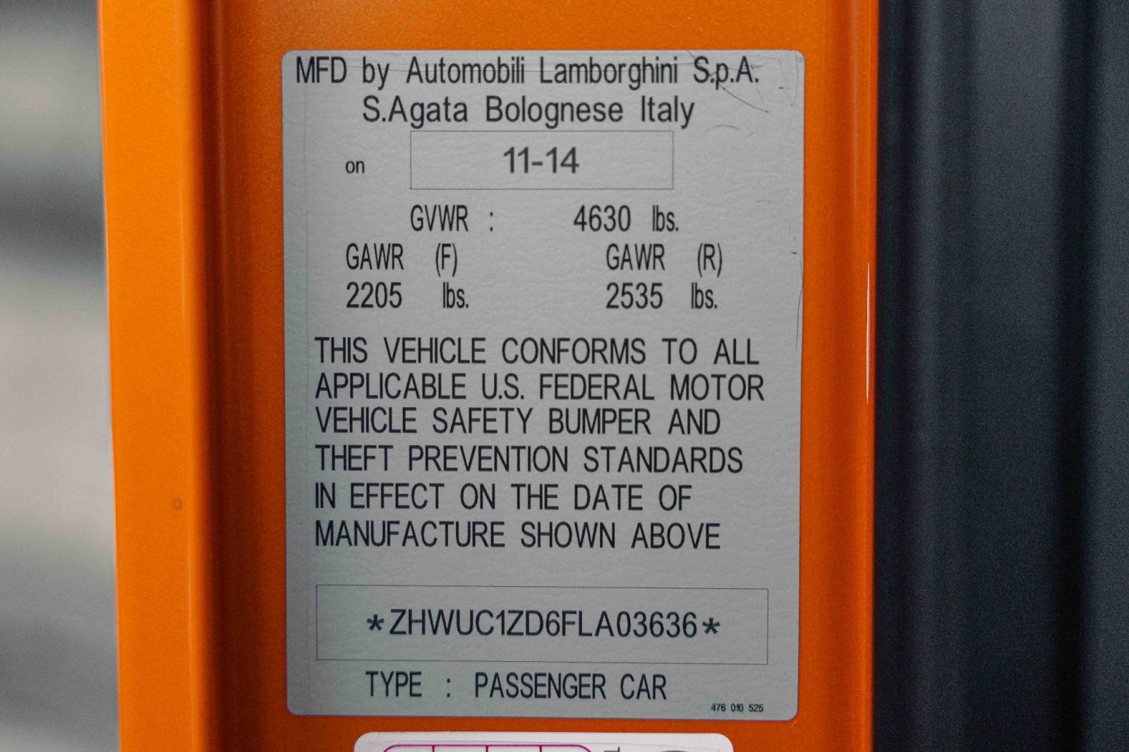 Used Car 2015 Lamborghini Aventador  For Sale Under $370,000 In Boerne, Texas