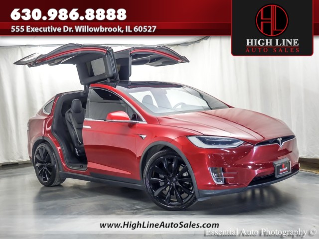 Red Multi-Coat 2019 Tesla Model X 100D AWD SUV / Crossover All-Wheel Drive Automatic
