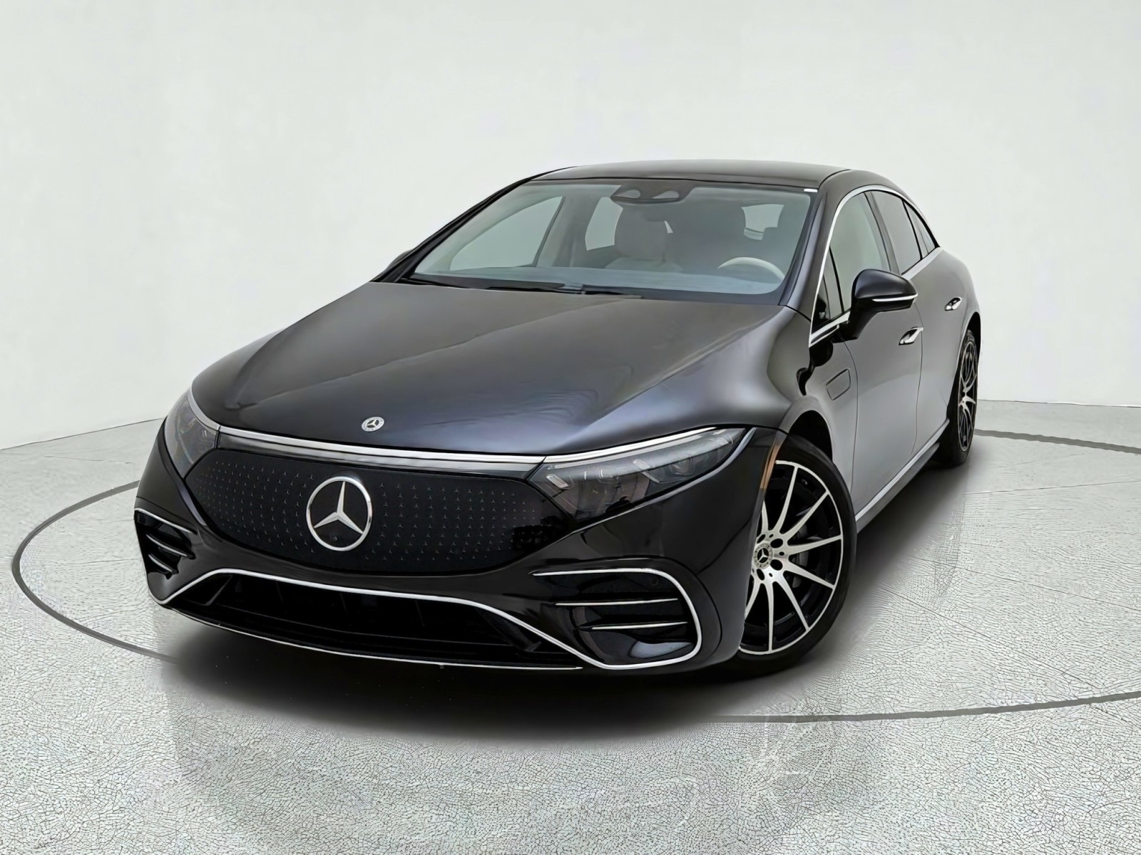 Certified Used 2023 Obsidian Black Metallic Mercedes-Benz EQS 450+ image 2
