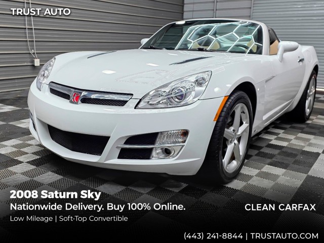 2008 Saturn Sky Roadster Convertible Rear-Wheel Drive 5-Speed Automatic