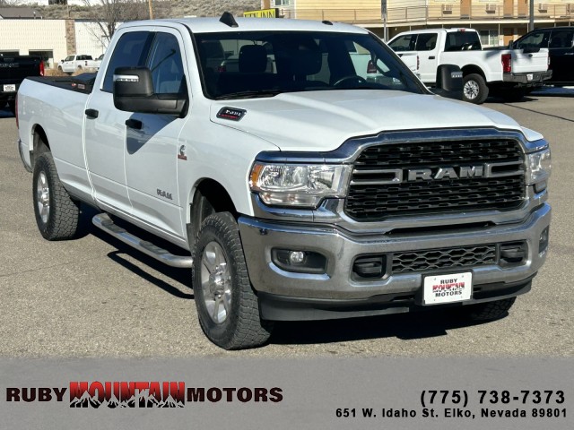 Bright White Clearcoat 2024 RAM 3500 Big Horn Crew Cab LB 4WD Pickup Truck Four-Wheel Drive Automatic