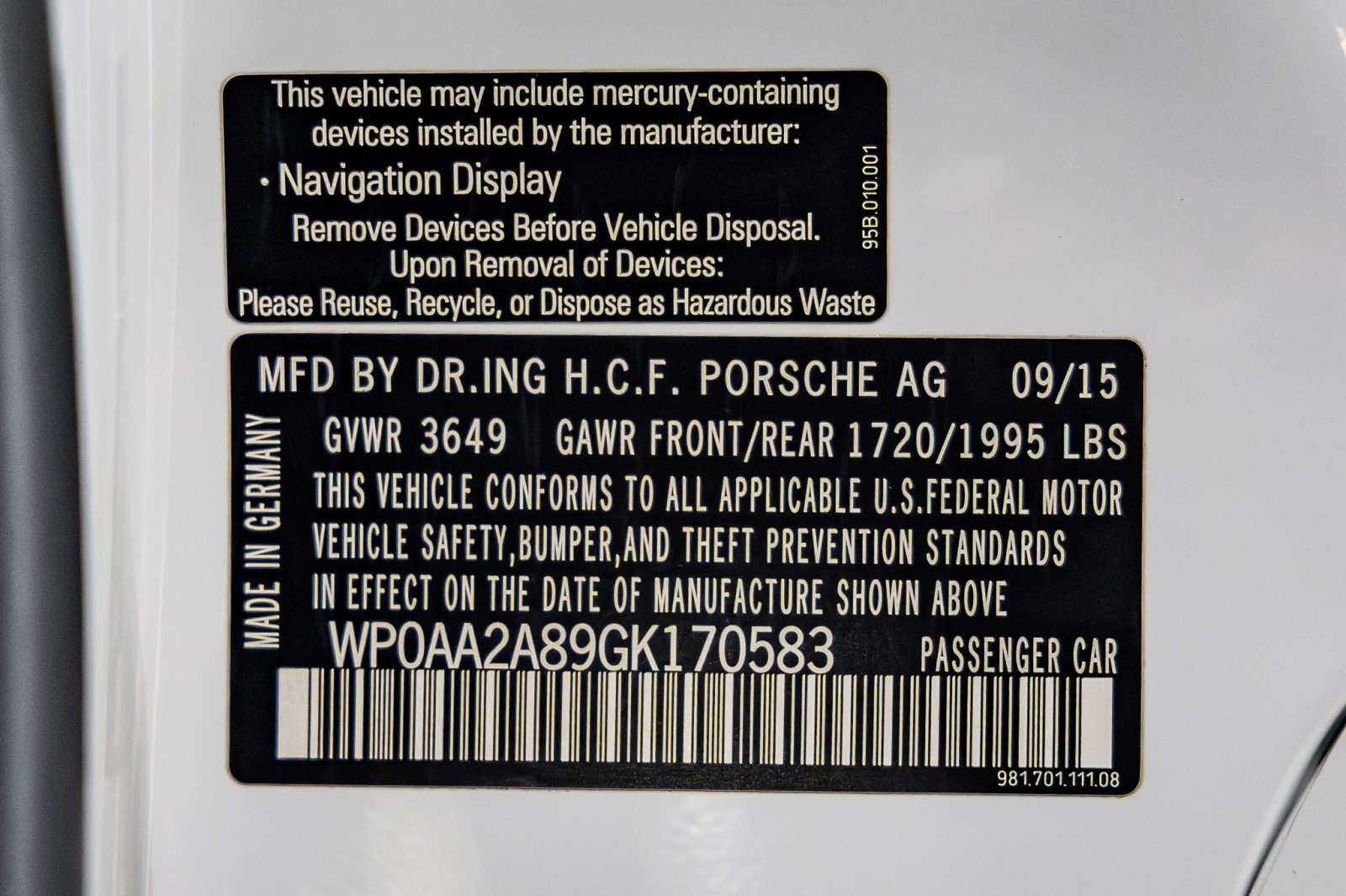 Used Car 2016 Porsche Cayman  For Sale Under $60,000 In Boerne, Texas