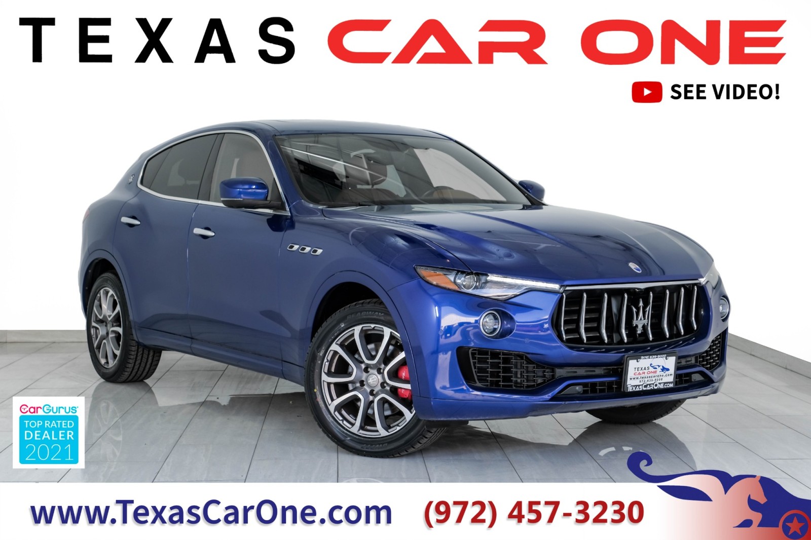 2019 Maserati Levante AWD BLIND SPOT ASSIST NAVIGATION PANORAMA LEATHER  1