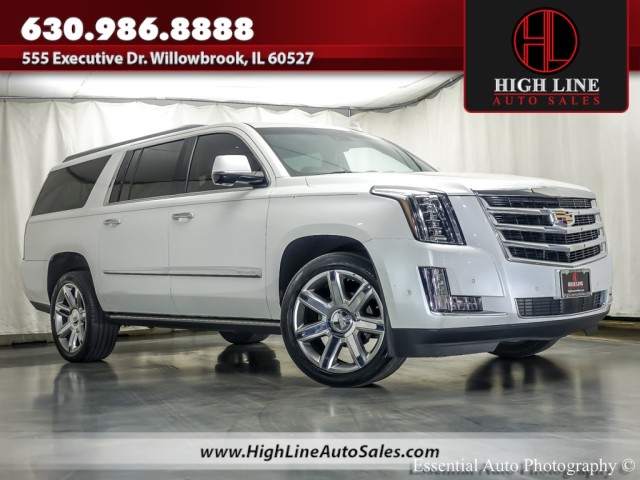 Crystal White Tricoat 2017 Cadillac Escalade ESV Premium Luxury 4WD SUV / Crossover Four-Wheel Drive Automatic