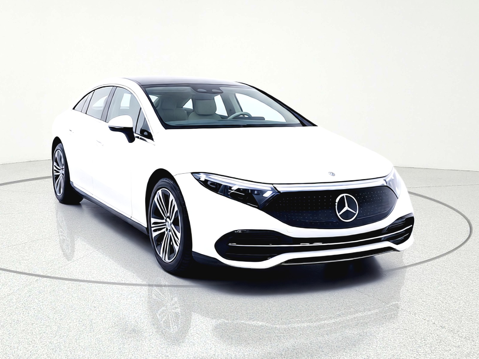 Used 2022 Polar White Mercedes-Benz EQS 450+ Sedan image 6