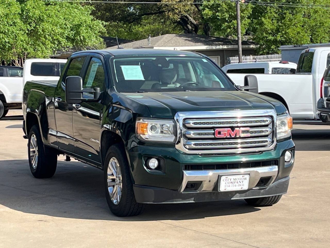Emerald Green Metallic 2016 GMC Canyon SLT Crew Cab 4WD Pickup Truck Four-Wheel Drive Automatic