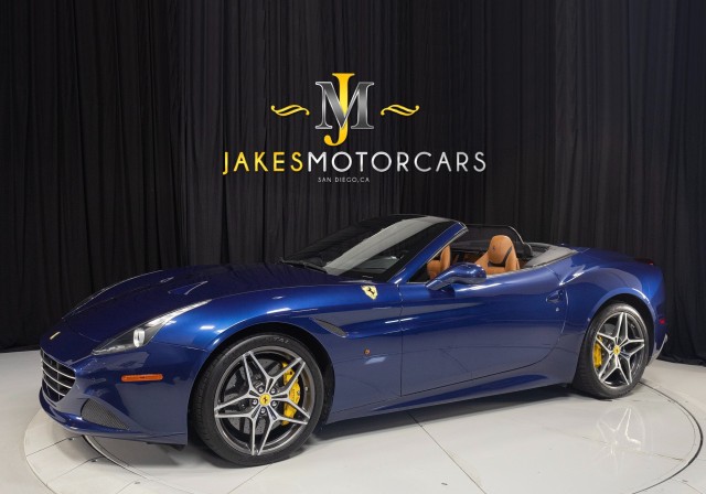 Blu Tour De France Metallic 2017 Ferrari California T Convertible Rear-Wheel Drive Automatic