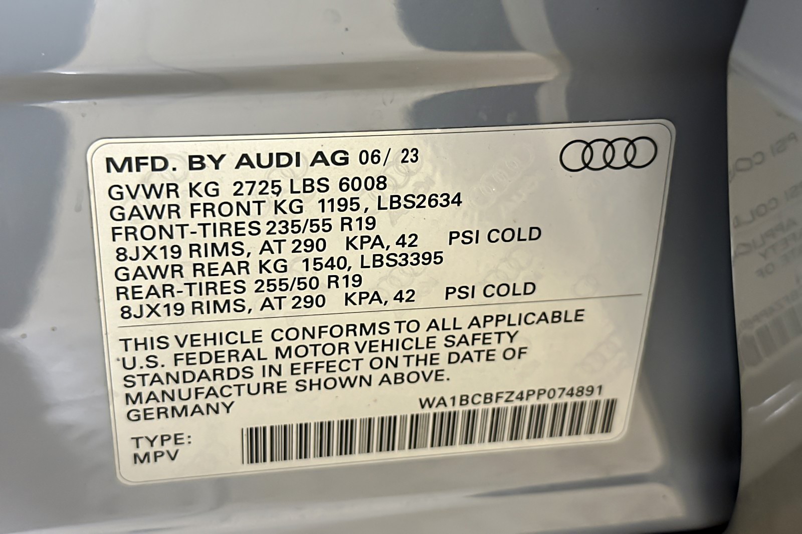 Certified Used 2023 Pebble Gray Audi Premium Plus 40 RWD image 28