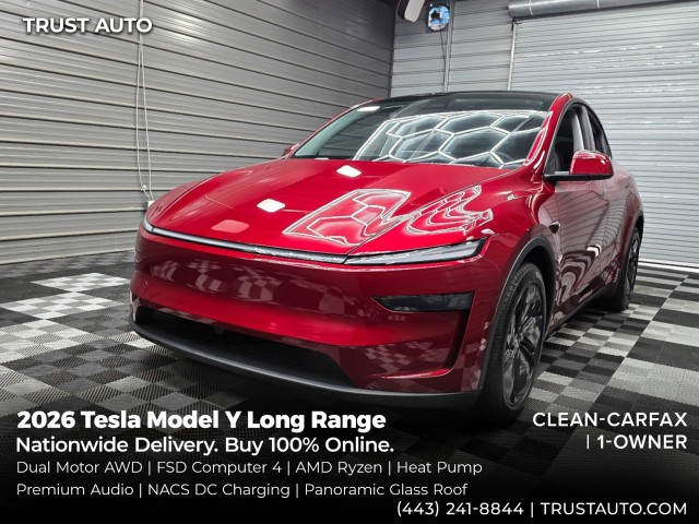 2026 Tesla Model Y SUV / Crossover All-Wheel Drive 1-Speed Dual Clutch
