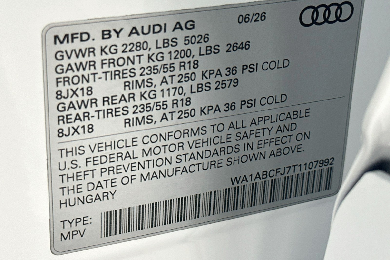 New 2026 Arkona White Audi S line image 17