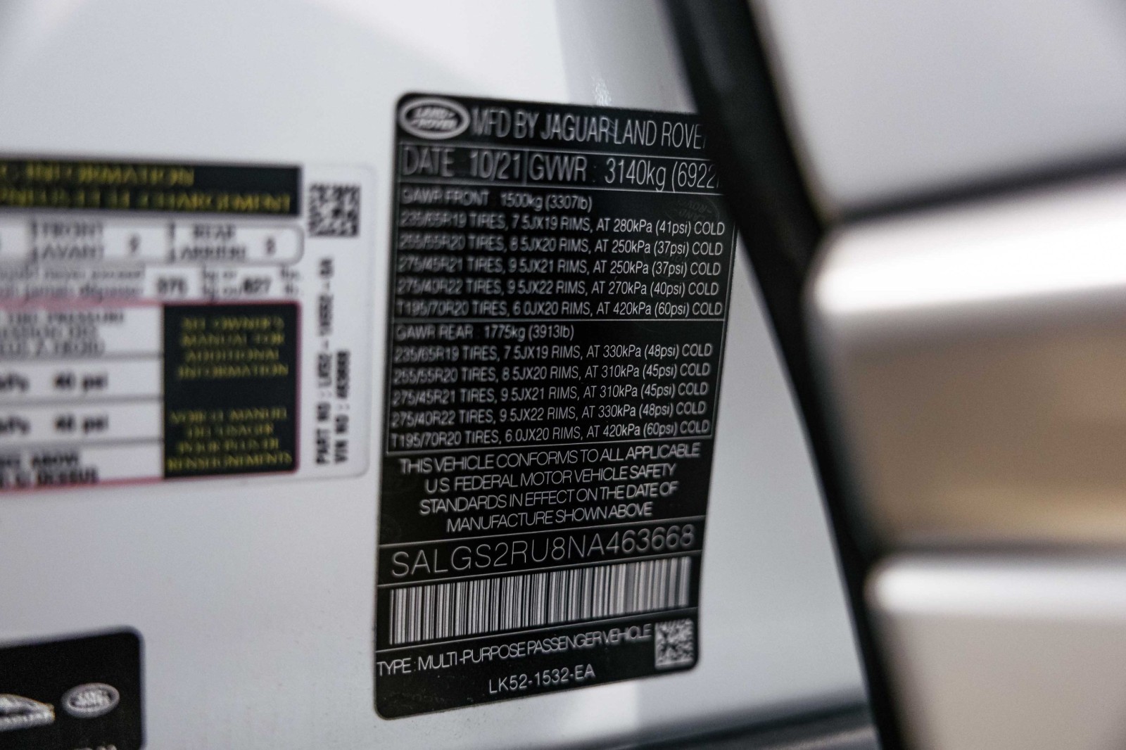 Used Car 2022 Land Rover Range Rover  Westminster For Sale Under $60,000 In Boerne, Texas