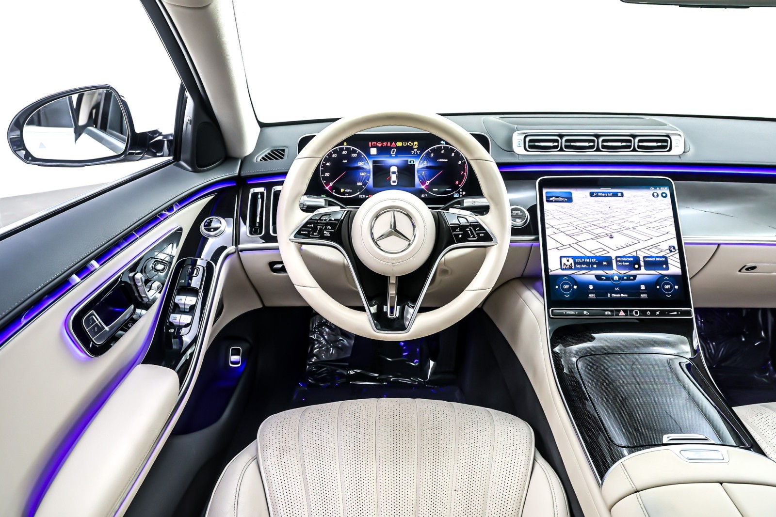 Certified Used 2023 MANUFAKTUR Diamond White Mercedes-Benz S 500 4MATIC® Sedan image 6