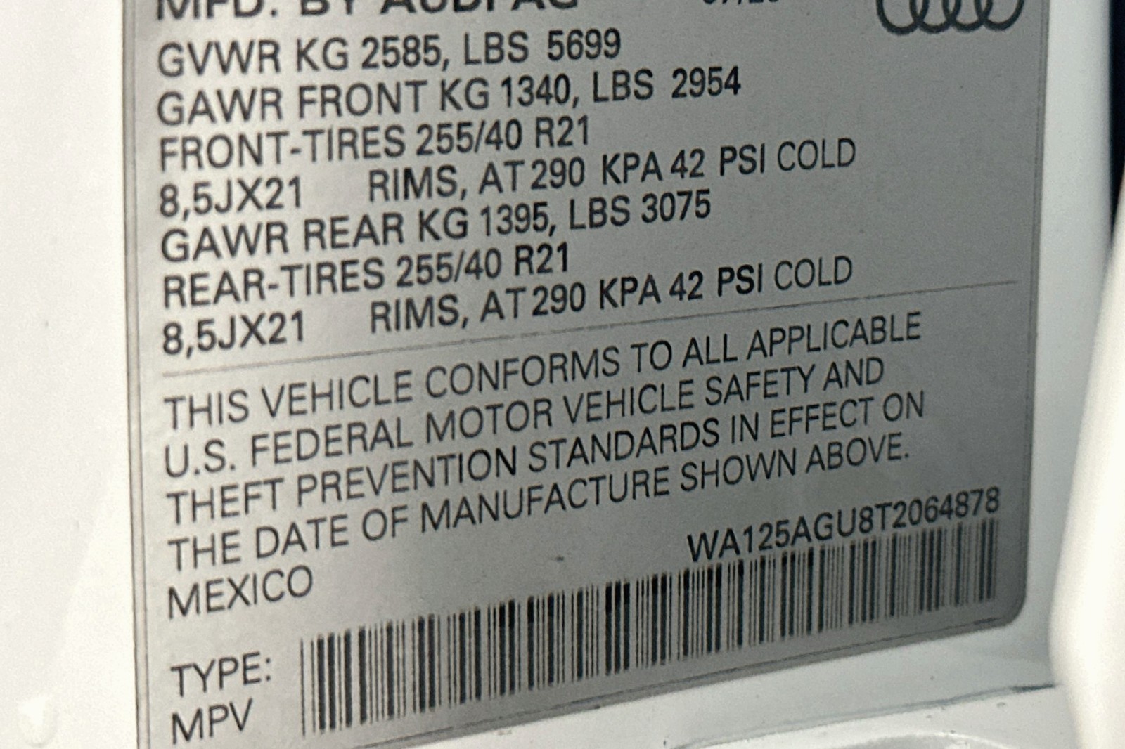 New 2026 Glacier White Metallic Audi Premium Plus image 17
