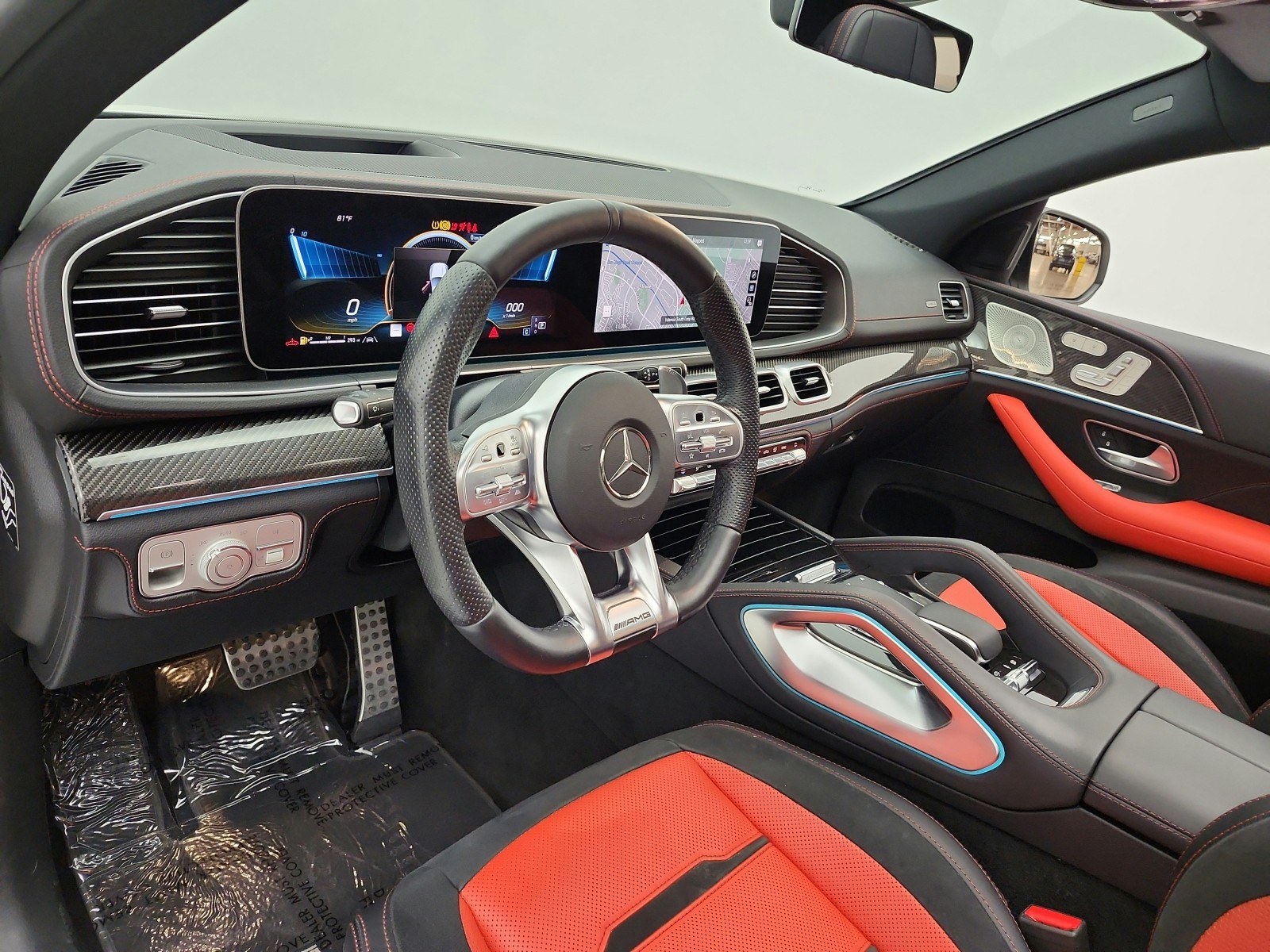 Used 2021 designo Diamond White Metallic Mercedes-Benz AMG® GLE 53 4MATIC Coupe image 9
