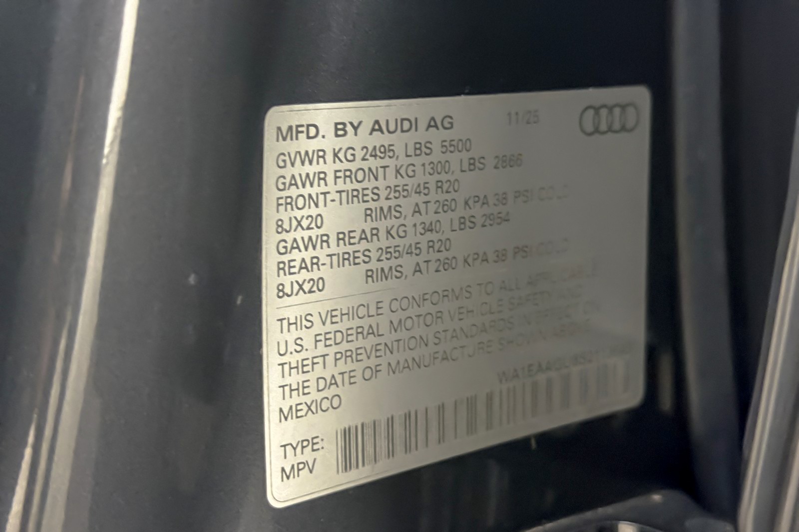 New 2025 Tambora Gray Metallic Audi Premium Plus 2.0 TFSI quattro image 28