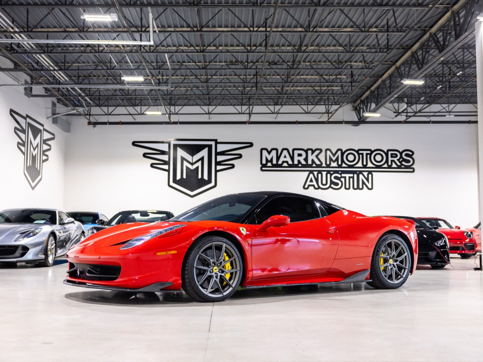 Rosso Corsa 2012 Ferrari 458 Coupe Rear-Wheel Drive Automatic