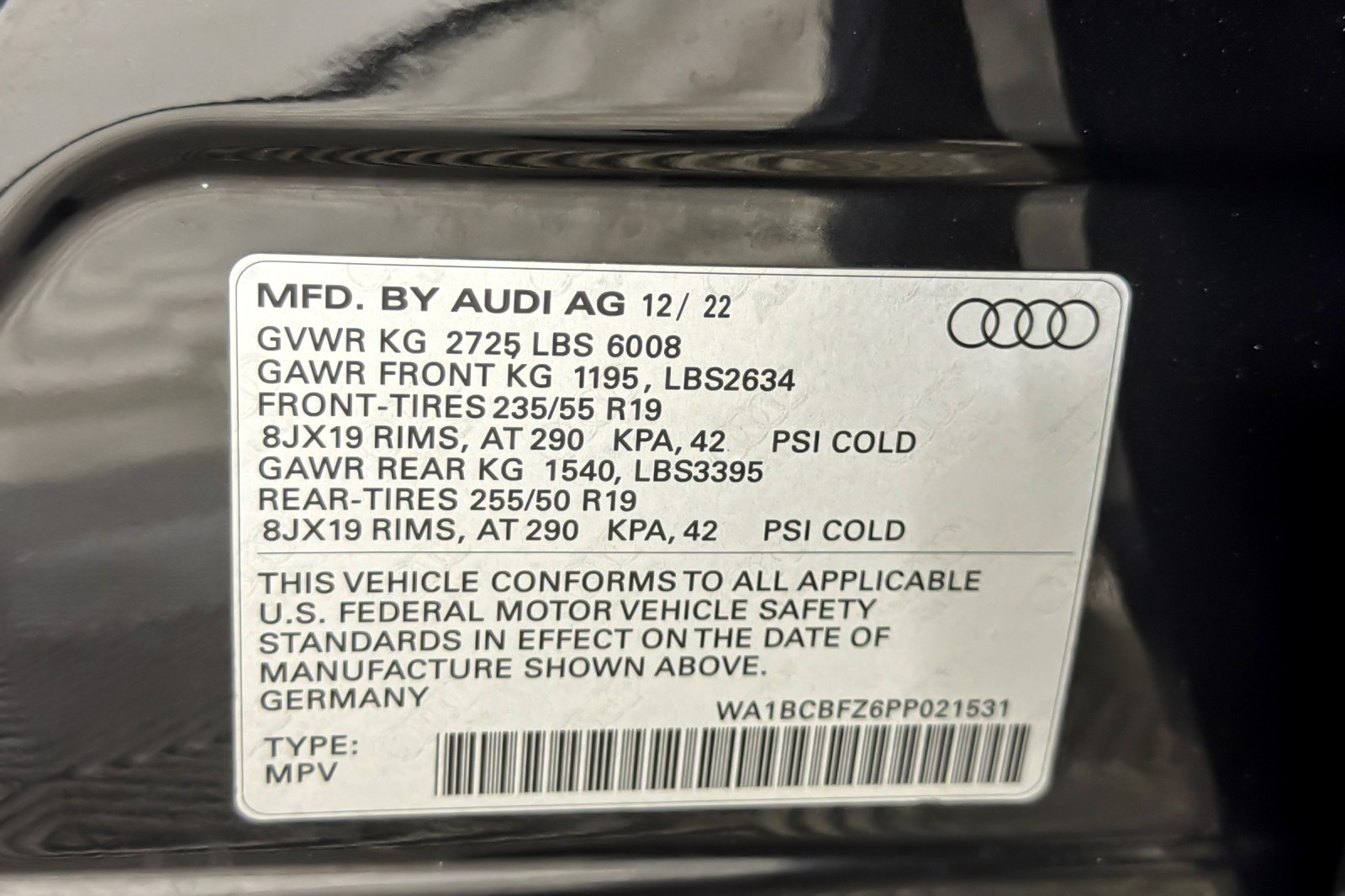 Certified Used 2023 Mythos Black Metallic Audi Premium Plus 40 RWD image 27