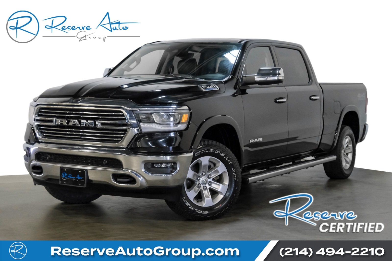 2022 Ram 1500 Laramie 4x4 CrewCab LeatherSeating 23Hpkg LevelApkg SideSteps 1