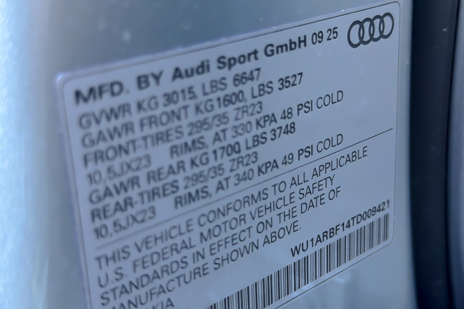 New 2026 Satellite Silver Metallic Audi performance quattro image 25