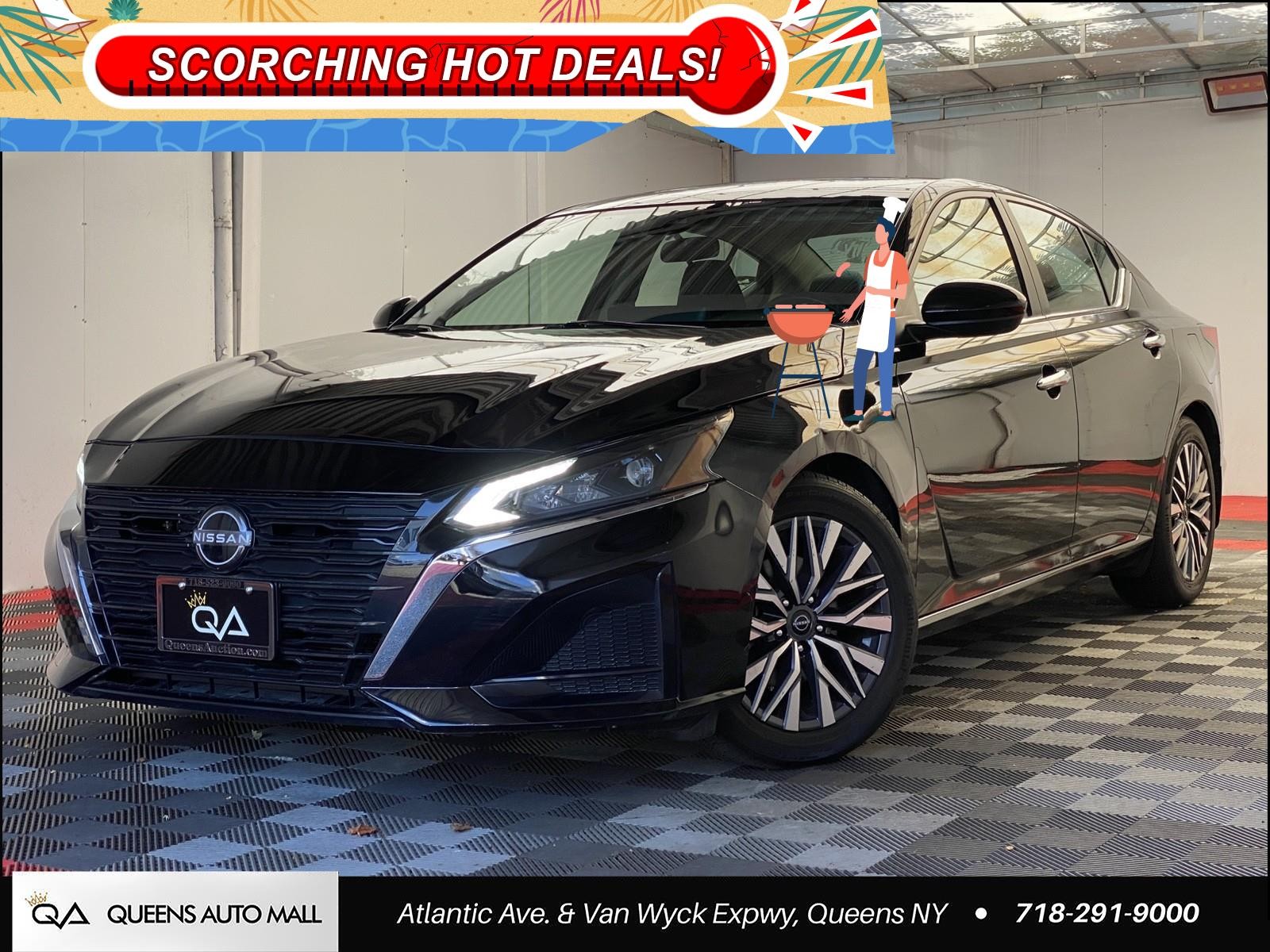 Super Black 2023 Nissan Altima 2.5 SV FWD Sedan Front-Wheel Drive Automatic