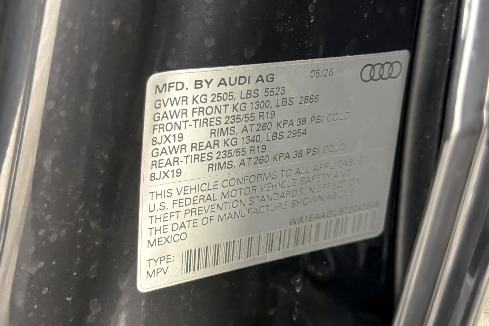 New 2026 Tambora Gray Metallic Audi Premium Plus 2.0 TFSI quattro image 27