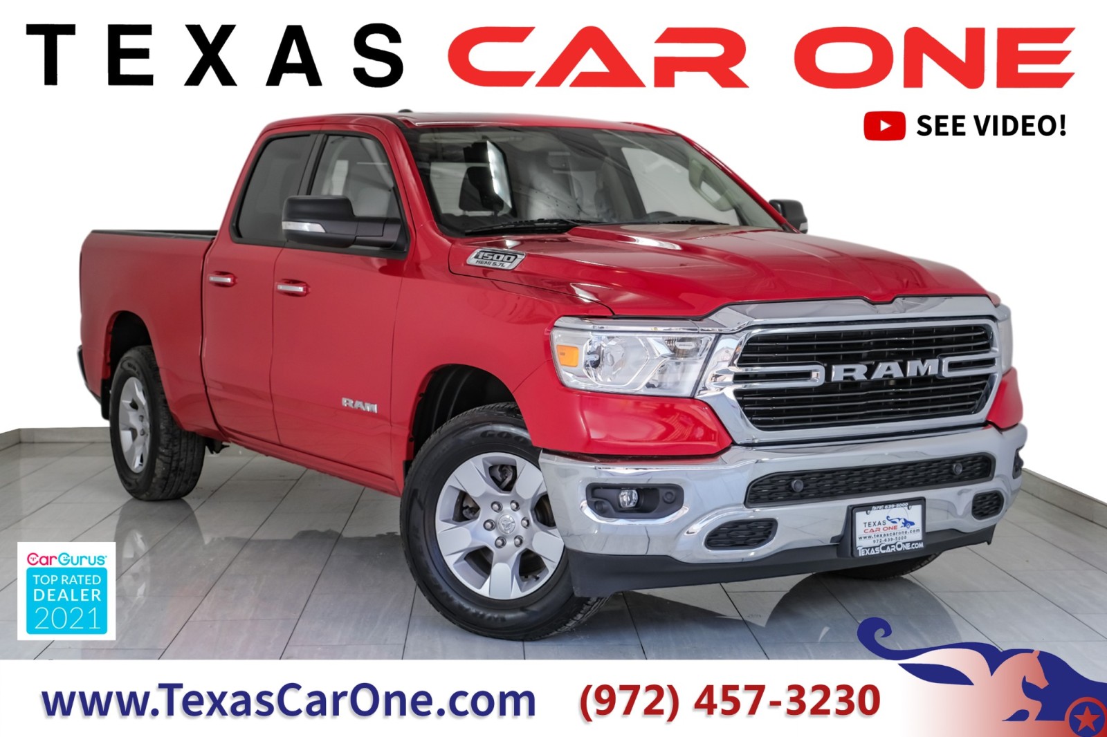 2020 Ram 1500 BIG HORN QUAD CAB 4WD 5.7L HEMI HEATED SEATS REAR  1