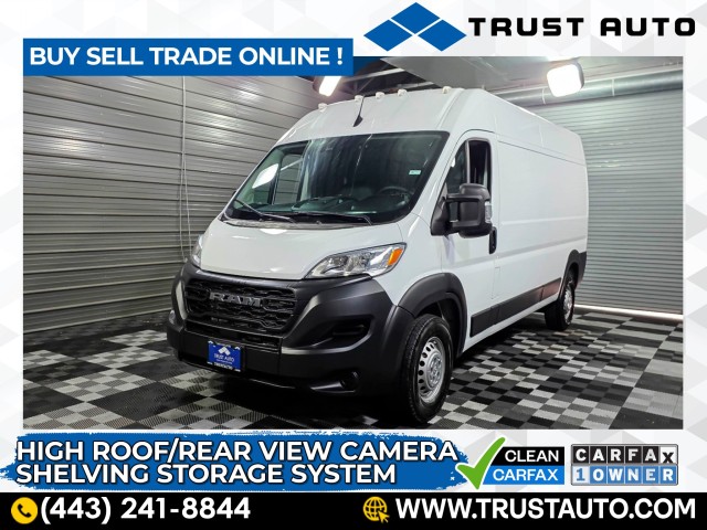 Bright White Clearcoat 2024 RAM ProMaster 2500 Tradesman 159 High Roof Cargo Van without Passenger Seat FWD Van Front-Wheel Drive 9-Speed Automatic
