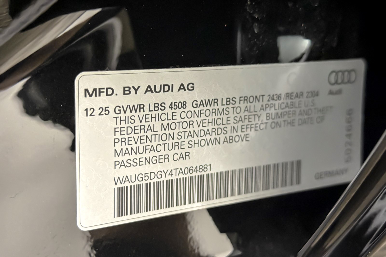 New 2026 Mythos Black Metallic Audi quattro image 25